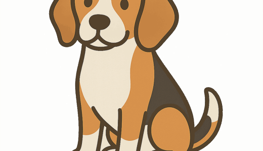 ビーグルのイラスト