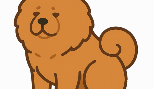 チャウチャウのイラスト