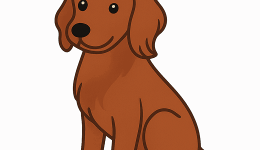 アイリッシュセッターのイラスト