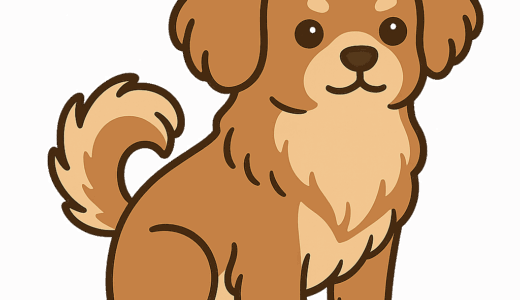 チベタンスパニエルのイラスト