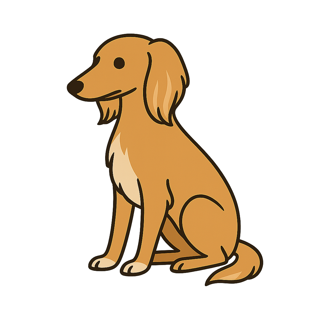 サルーキのフリーイラストです