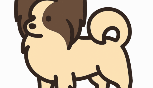 パピヨンのイラスト