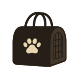 犬用キャリーバッグのフリーイラストです