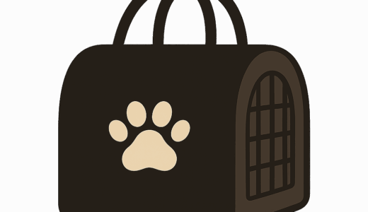 犬用キャリーバッグのイラスト