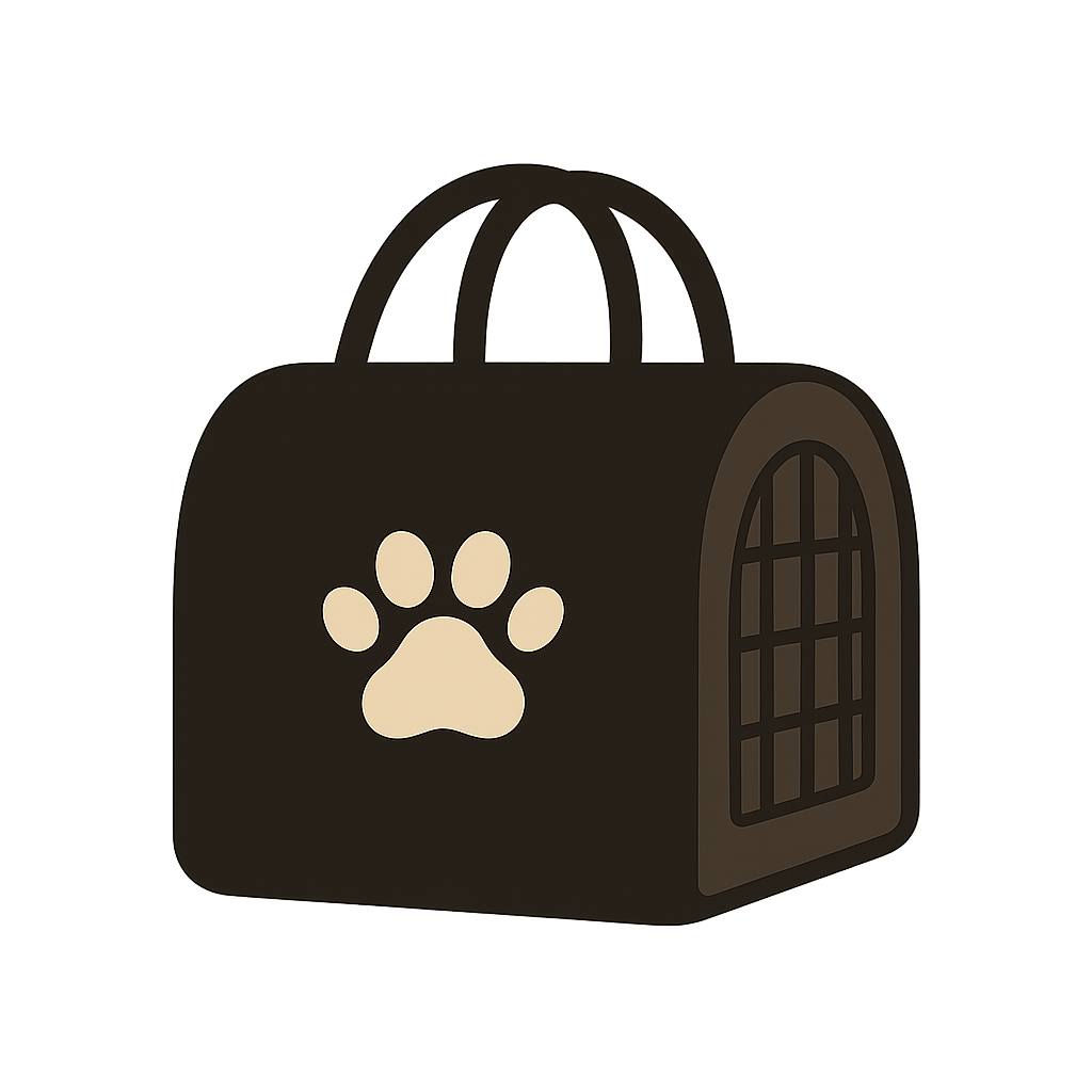 犬用キャリーバッグのフリーイラストです