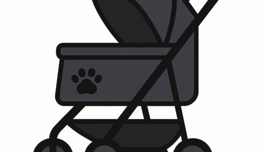 犬用バギー・ドッグカートのイラスト