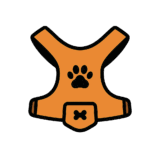 犬用ハーネスのフリーイラスト