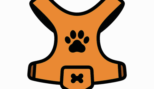 犬用ハーネスのイラスト