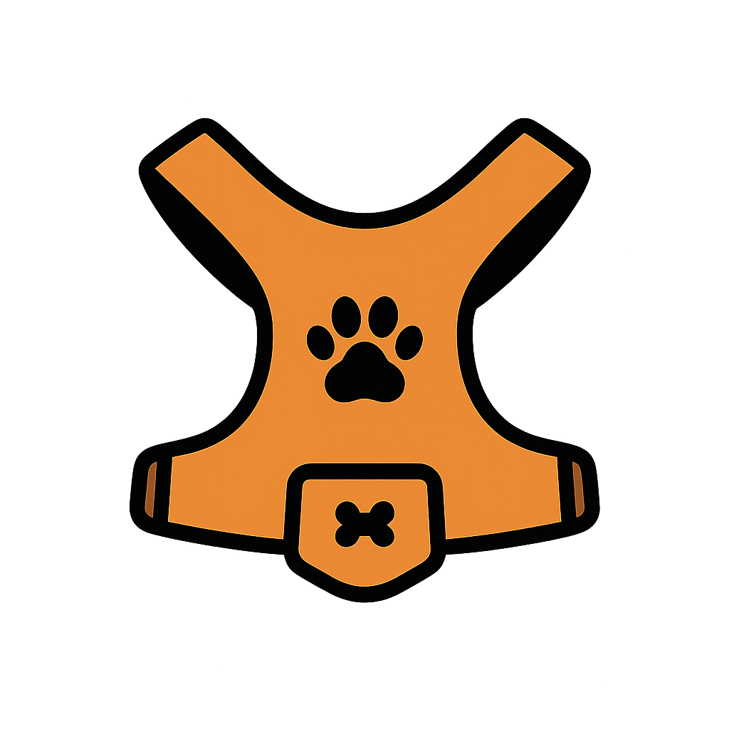 犬用ハーネスのフリーイラスト