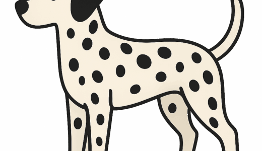 ダルメシアンのイラスト