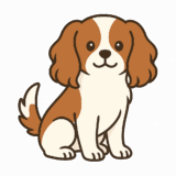 キャバリアのフリーイラストです