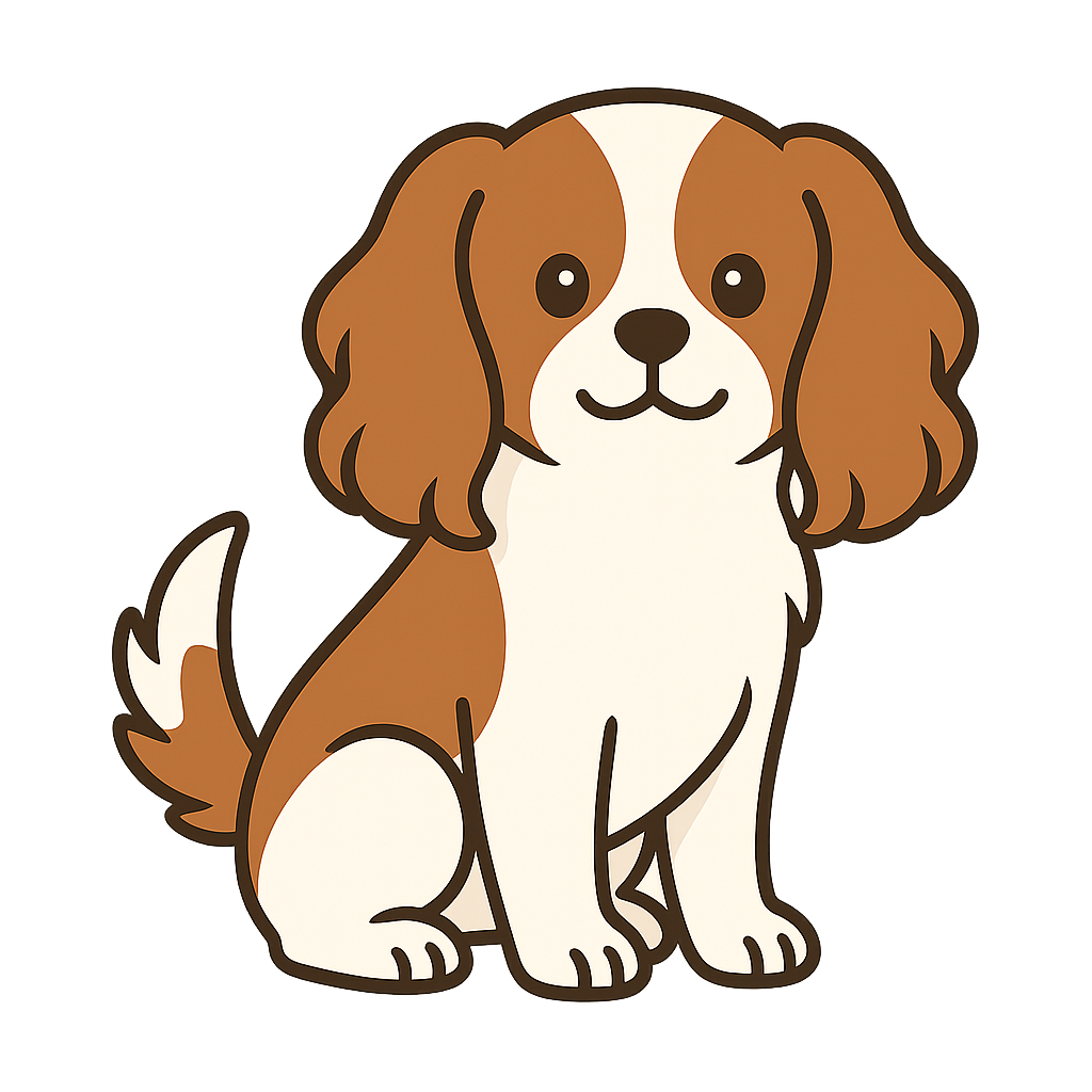 キャバリアのフリーイラストです