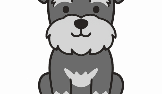 ミニチュアシュナウザーのイラスト