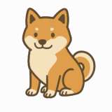 柴犬のフリーイラストです