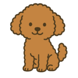 トイプードルのフリーイラストです