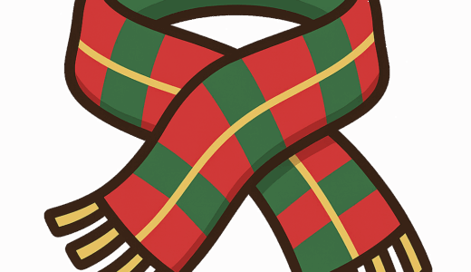 クリスマスっぽい「マフラー」のイラスト