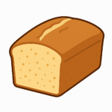 パウンドケーキのイラストです（背景透過png）
