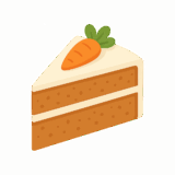 キャロットケーキのイラストです（背景透過png）