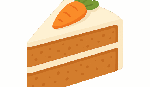 キャロットケーキのイラスト