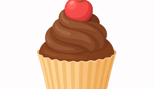 カップケーキのイラスト
