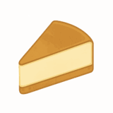 チーズケーキのイラストです（背景透過png）