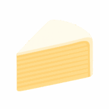 ミルクレープのイラストです（背景透過png）