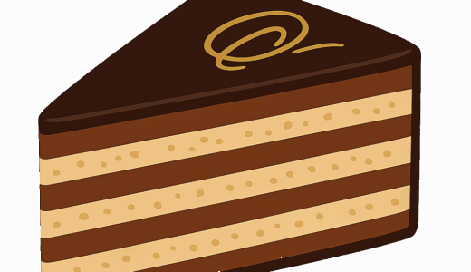 オペラケーキのイラスト