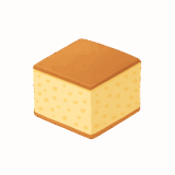 スポンジケーキのイラストです（背景透過png）