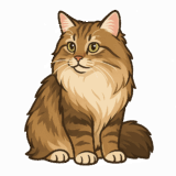 サイベリアンのフリーイラストです！