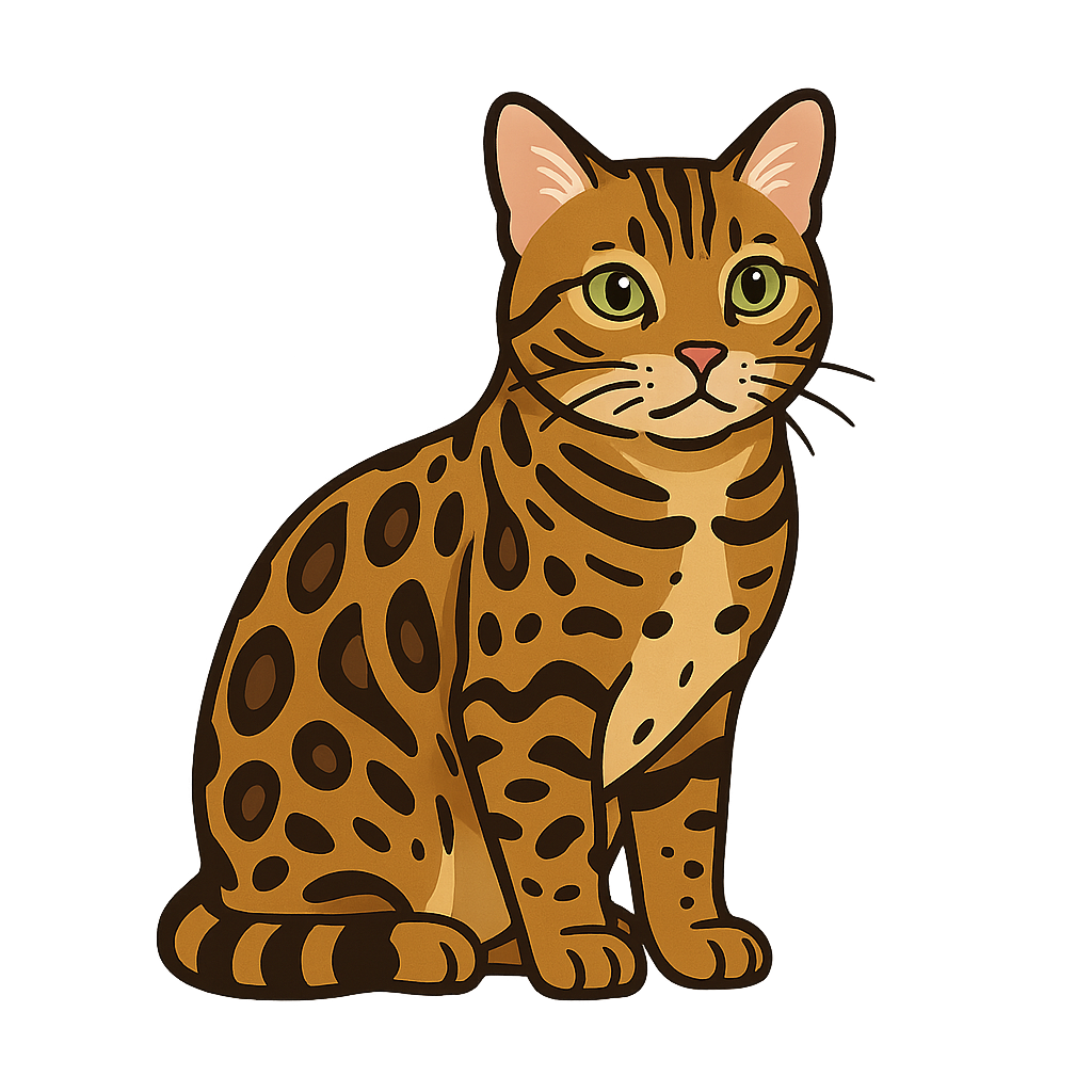 ベンガルのフリーイラストです