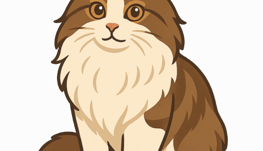 ノルウェージャンフォレストキャットのイラスト