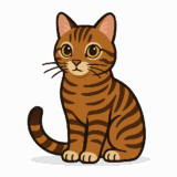 トイガーのイラストです（背景透過png）