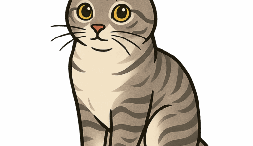 アメリカンカールのイラスト