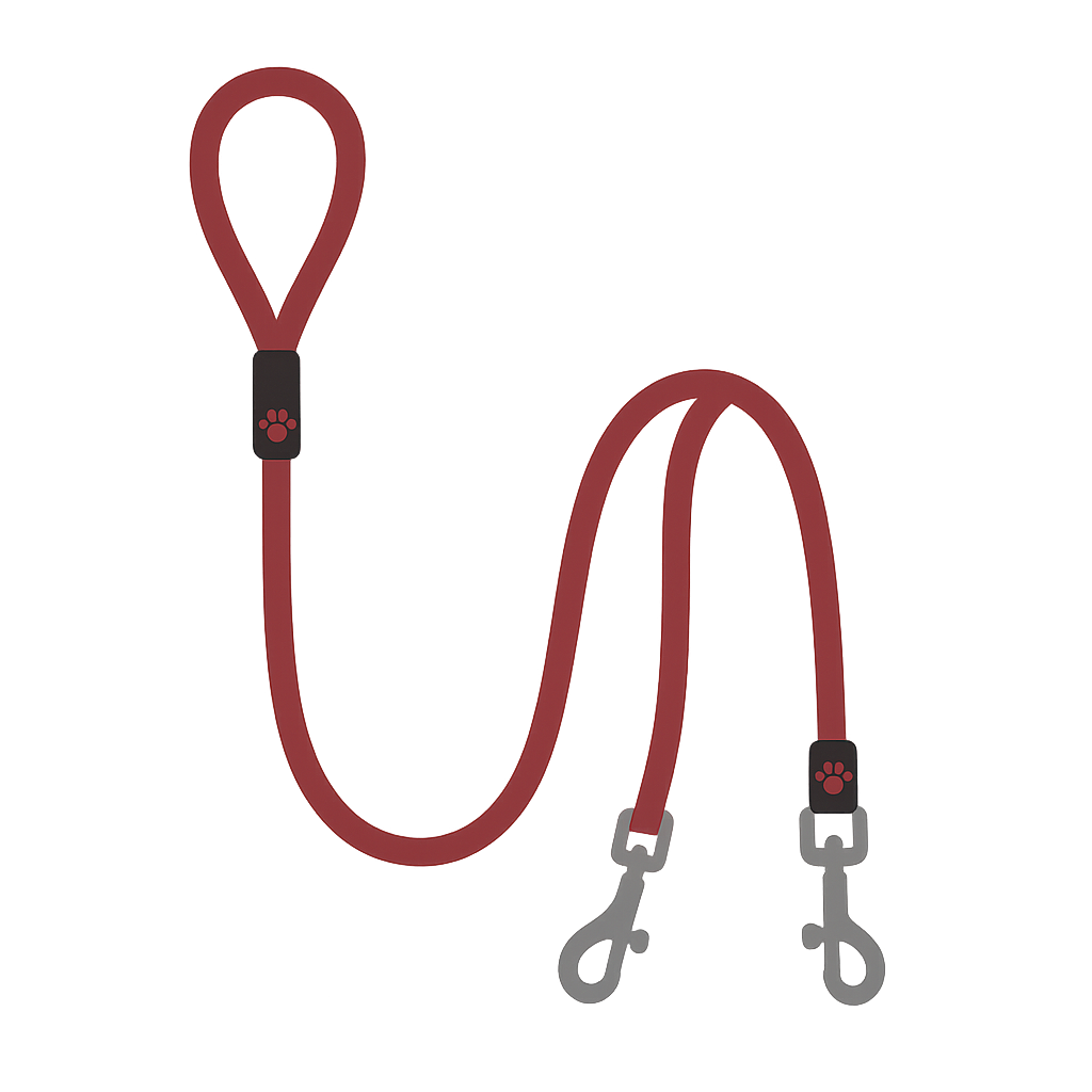 犬用「リード」のフリーイラストです