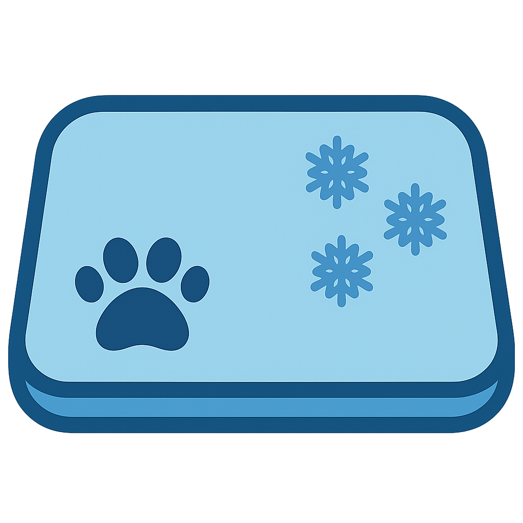 犬用各種「マット」のフリーイラストです