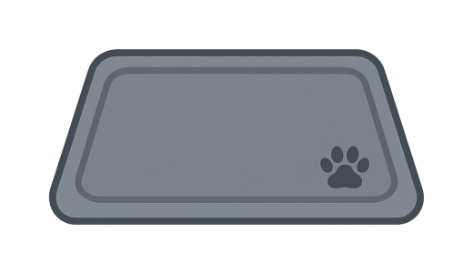 犬用「マット」のイラスト