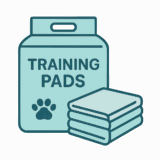 犬用「トレーニングパッド」のフリーイラストです