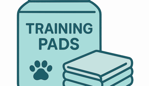 犬用「トレーニングパッド」のイラスト
