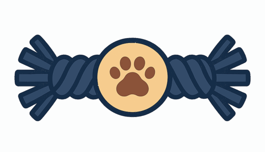 犬用「ロープトイ」のイラスト