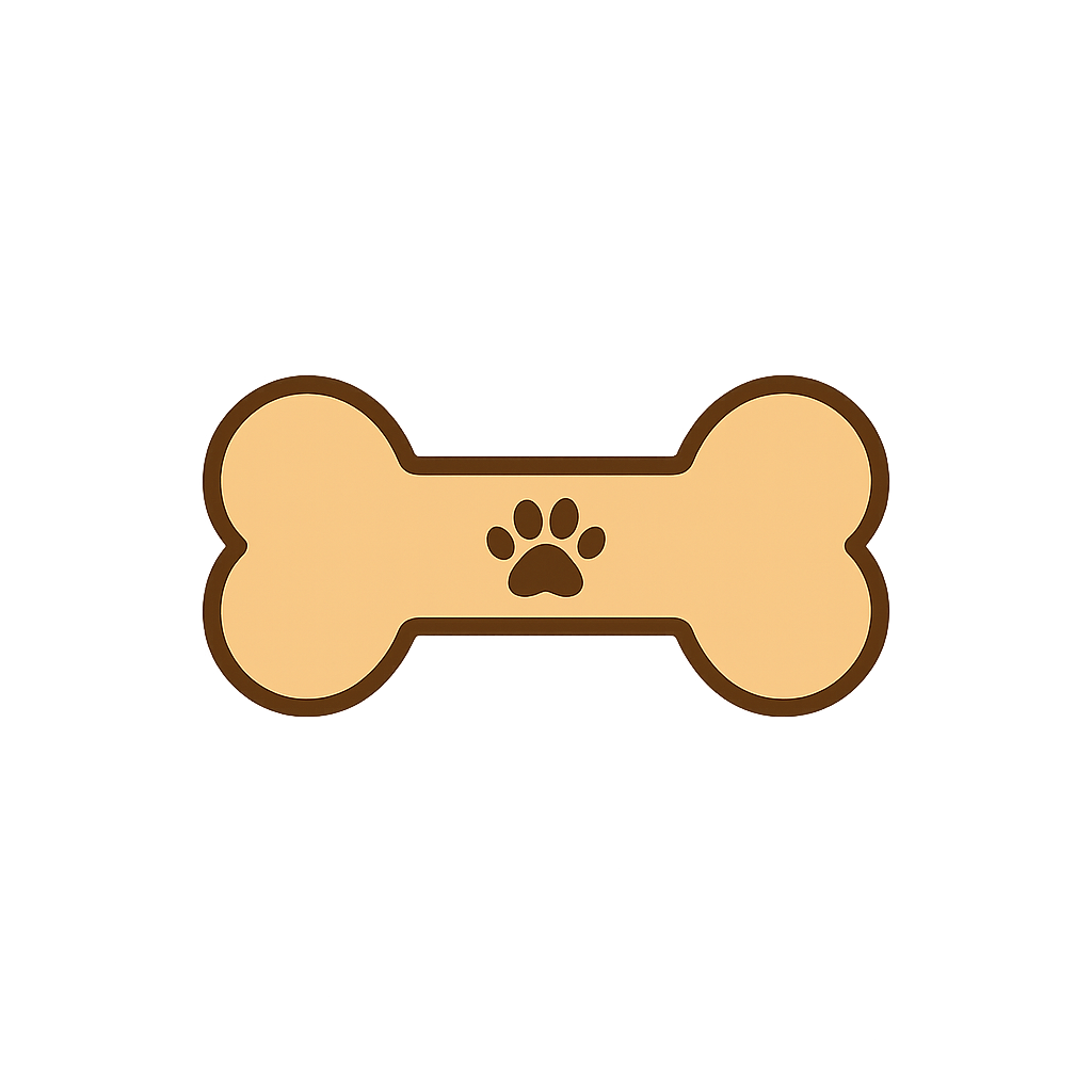 犬用「骨の噛むおもちゃ」のフリーイラストです