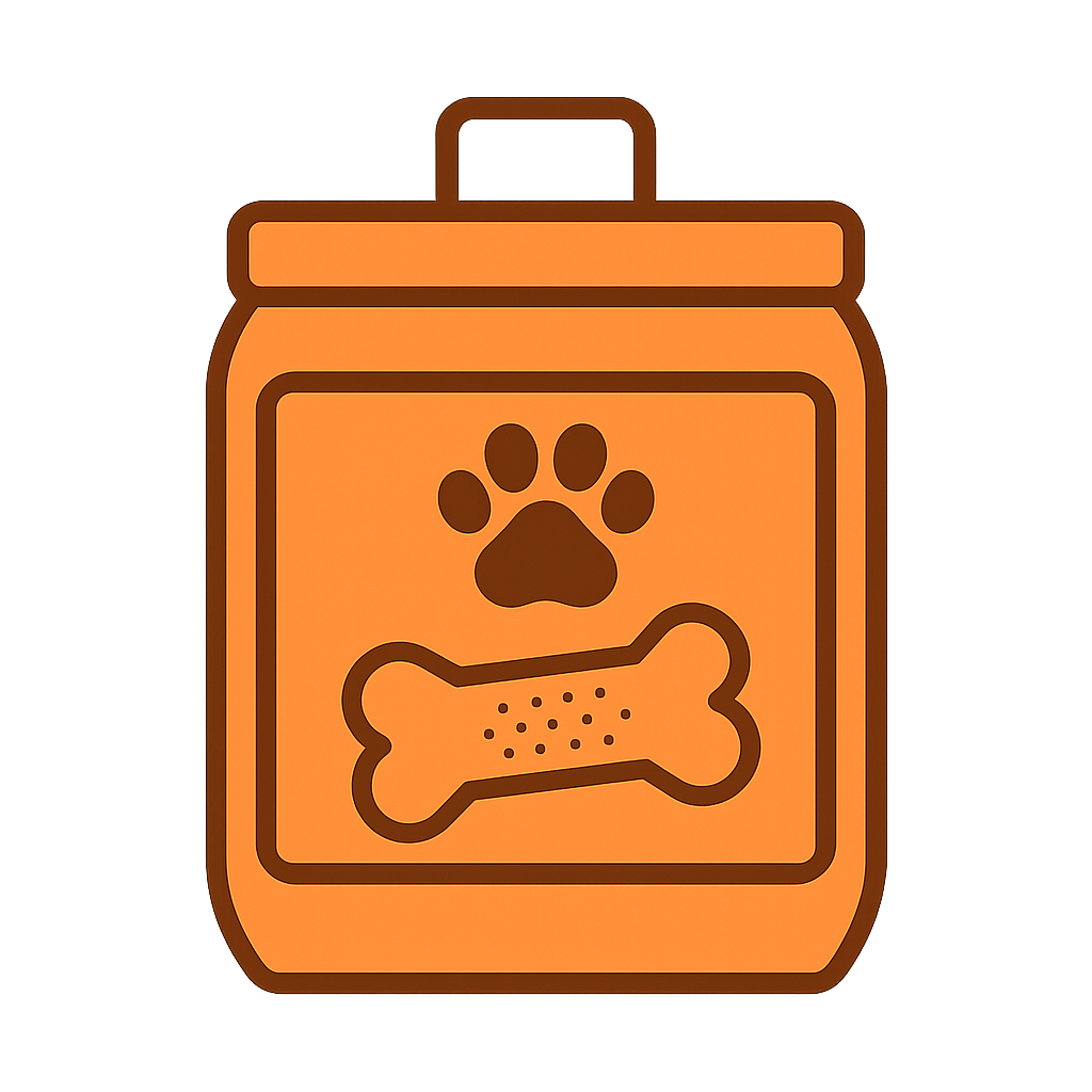 犬用「容器」をイメージしたフリーイラストです