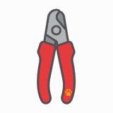 犬用「爪切り」のフリーイラストです