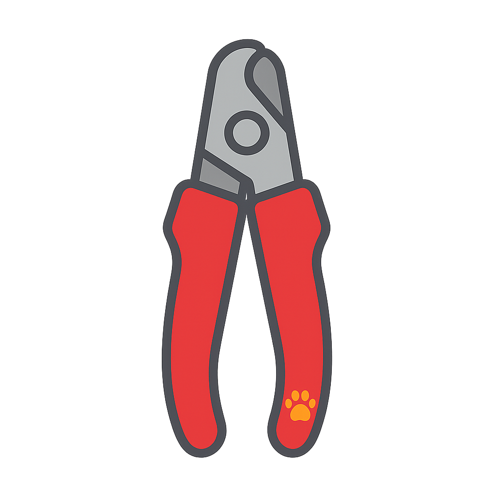 犬用「爪切り」のフリーイラストです