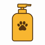 犬用シャンプーをイメージしたフリーイラストです