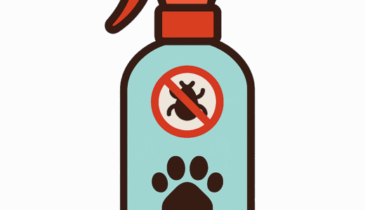 犬用「虫除けスプレー」のイラスト