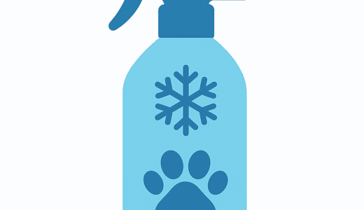 犬用「クールスプレー」のイラスト
