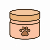 犬用「保湿」「肉球」クリームなどのフリーイラストです