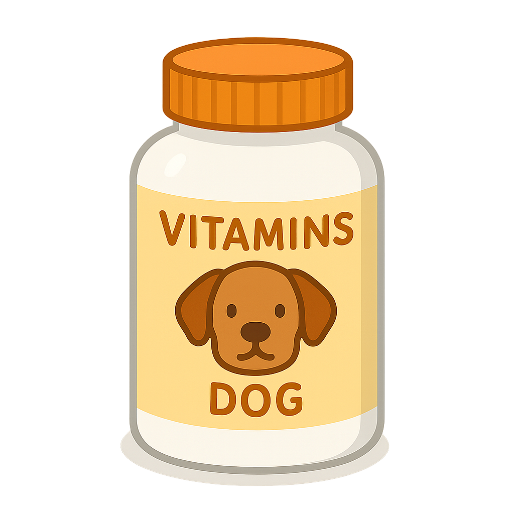 犬用「ビタミン剤」のフリーイラストです