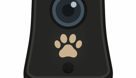 犬用ペットカメラのイラスト