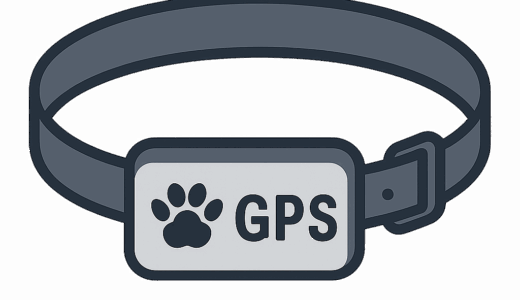 犬用GPS首輪のイラスト